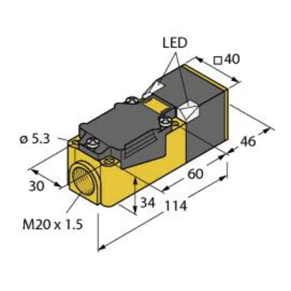 Turck Induktiver Sensor bündig BI15-CP40-FZ3X2