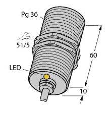 Turck Induktiver Sensor bündig PNP, Schließer BI20-G47-AP4X