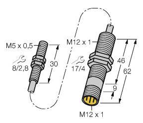 Turck Induktiver Sensor bündig BI1,5-EG05-0,3-M12-SIU-H1141
