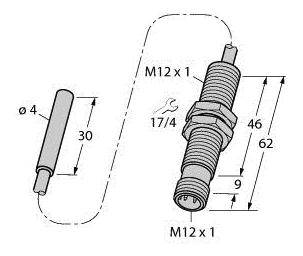 Turck Induktiver Sensor bündig BI1,5-EH04-0,3-M12-SIU-H1141