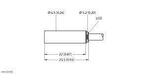 Turck Induktiver Sensor bündig PNP, Schließer BI1,5-EH6,5K-AP6X