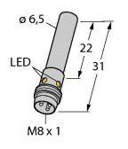 Turck Induktiver Sensor bündig PNP, Schließer BI1,5-EH6,5K-AP6X-V1131