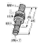 Turck Induktiver Sensor bündig PNP, Schließer BI1,5U-EG08-AP6X-V1131