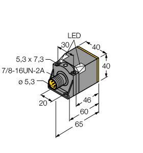 Turck Induktiver Sensor nicht bündig NI35U-CK40-ADZ30X2-B1131