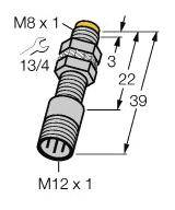 Turck Induktiver Sensor nicht bündig NAMUR NI3-EG08K-Y1-H1341