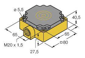 Turck Induktiver Sensor nicht bündig NAMUR NI40-CP80-Y1