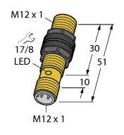 Turck Induktiver Sensor nicht bündig PNP, Schließer NI4-S12-AP6X-H1141