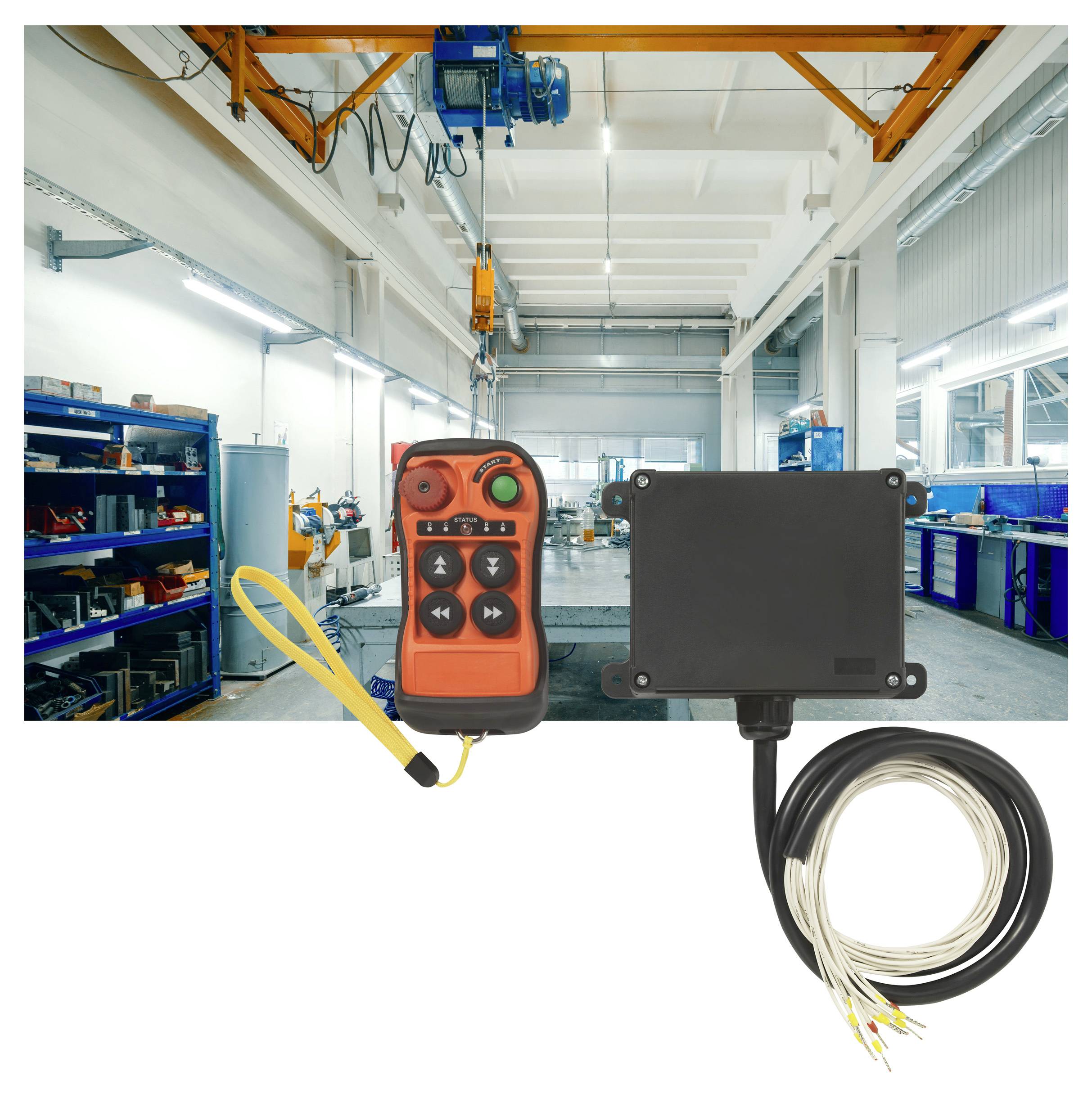 TRU COMPONENTS TC-11331320 Industrielle Funkfernsteuerung 4-Kanal 10 - 30V