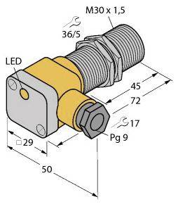 Turck Induktiver Sensor bündig NAMUR BI10-G30SK-Y1X