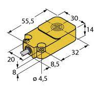 Turck Induktiver Sensor bündig BI10-Q14-LIU