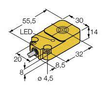 Turck Induktiver Sensor bündig NAMUR BI10-Q14-Y1X
