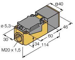 Turck Induktiver Sensor bündig BI15-CP40-LIU
