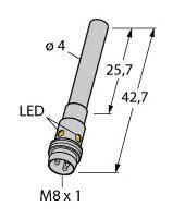 Turck Induktiver Sensor bündig PNP, Schließer BI1-EH04-AP6X-V1331