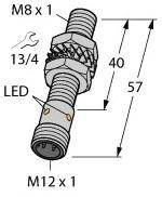 Turck Induktiver Sensor bündig NPN, Schließer BI2-EG08-AN6X-H1341