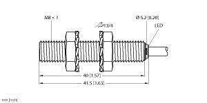 Turck Induktiver Sensor bündig PNP, Schließer BI2-EG08-AP6X