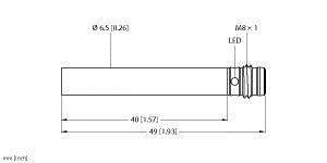 Turck Induktiver Sensor bündig PNP, Schließer BI2-EH6,5-AP6X-V1131