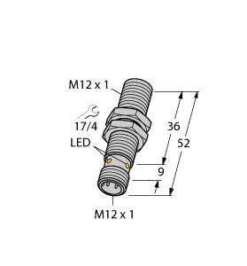 Turck Sensor Induktiv bündig NAMUR BI2-M12-Y1X-H1141