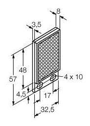 Turck Reflektor BRT-48X32B 3044999 1St.