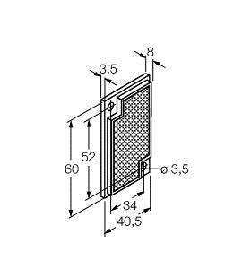 Turck Reflektor BRT-60X40C 3044997 1St.