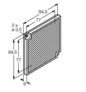 Turck Reflektor BRT-77X77C 3049816 1St.