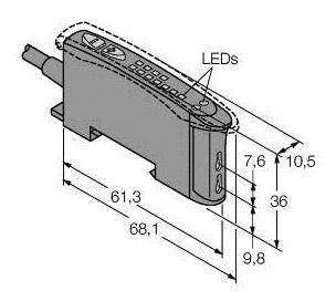 Turck Lichtleitersensor D10BFP 3072613 1St.