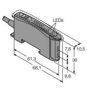 Turck Lichtleitersensor D10BFP 3072613 1St.