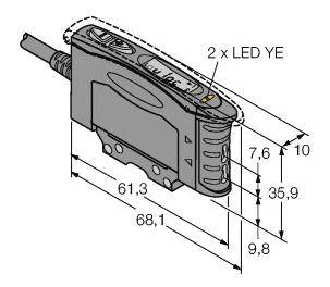 Turck Lichtleitersensor D10UPFP 3063995 1St.