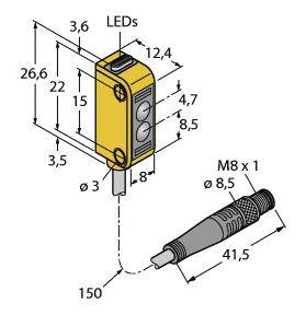 Turck Reflexions-Lichtschranke Q12AB6LPQ 3072129 1St.