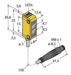 Turck Reflexions-Lichtschranke Q12AB6LVQ 3072123 1St.