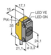 Turck Einweg-Lichtschranke QS186EB 3061675 1St.