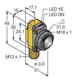 Turck Einweg-Lichtschranke QS186EQ8 3066447 1St.