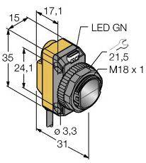 Turck Opto-Sensor QS186LE 3070252 1St.