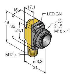 Turck Opto-Sensor QS186LE12Q8 3002759 1St.