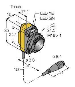 Turck Reflexions-Lichtschranke QS18EP6LPQ 3068748 1St.