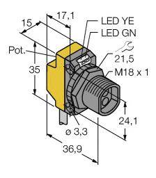 Turck Lichtleitersensor QS18VP6F 3002796 1St.
