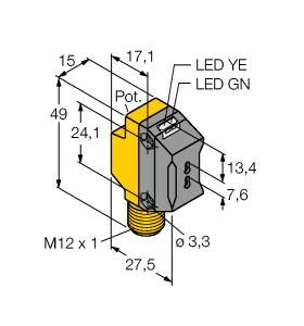 Turck Lichtleitersensor QS18VP6FPQ8 3066468 1St.