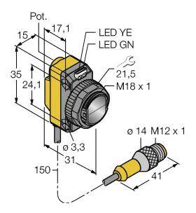 Turck Reflexions-Lichtschranke QS18VP6LPQ5 3063188 1St.
