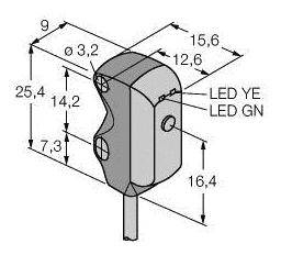 Turck Reflexions-Lichtschranke VS3AP5XLP 3062623 1St.
