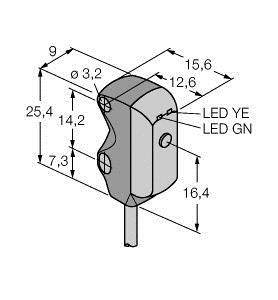 Turck Reflexions-Lichtschranke VS3AP5XLP 3062623 1St.