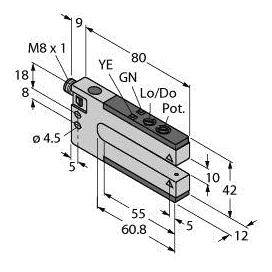 Turck Gabel-Lichtschranke SLM10P6Q 3074966 1St.