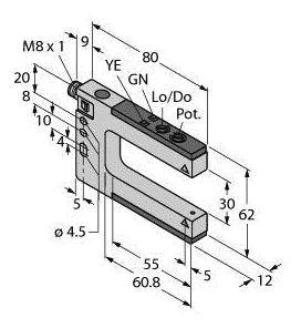 Turck Gabel-Lichtschranke SLM30P6Q 3074974 1St.