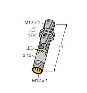 Turck Einweg-Lichtschranke M12PRQ8 3077199 1St.