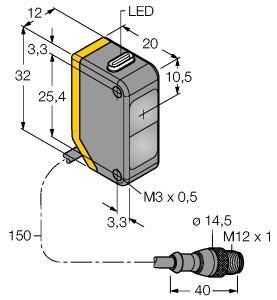 Turck Einweg-Lichtschranke Q20PRLQ5 3078280 1St.