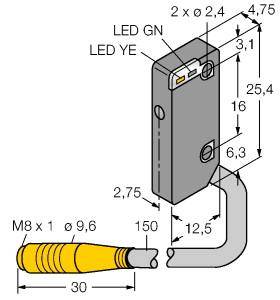 Turck Einweg-Lichtschranke VS4AP5RQ 3069430 1St.