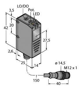 Turck Reflexions-Lichtschranke Q26PXLPQ5 3017131 1St.