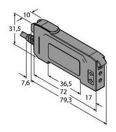 Turck Lichtleitersensor DF-G1-KS-2M 3025791 1St.