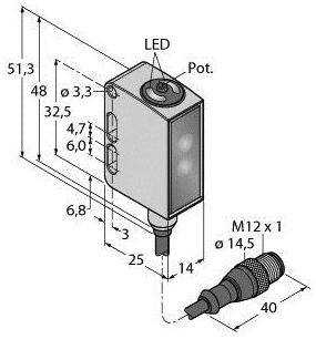 Turck Reflexions-Lichtschranke QM26VPLPQ5 3028719 1St.
