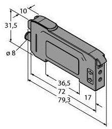 Turck Lichtleitersensor DF-G1-PR-Q7 3086290 1St.