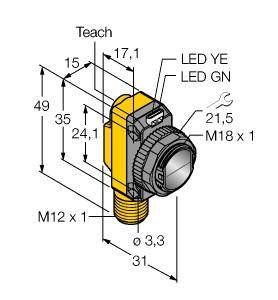 Turck Reflexions-Lichtschranke QS18EP6XLPCQ8 3097634 1St.