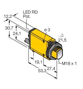 Turck Einweg-Lichtschranke SM31RLMHSQDP 3035708 1St.